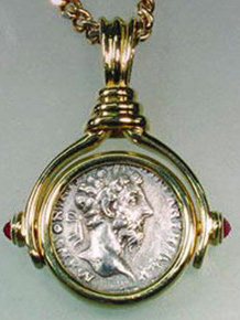 古代ギリシャ・ローマ銀貨のジュエリー
